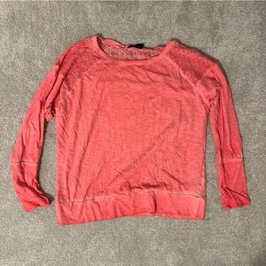 DKNY Pink Lace Long Sleeve